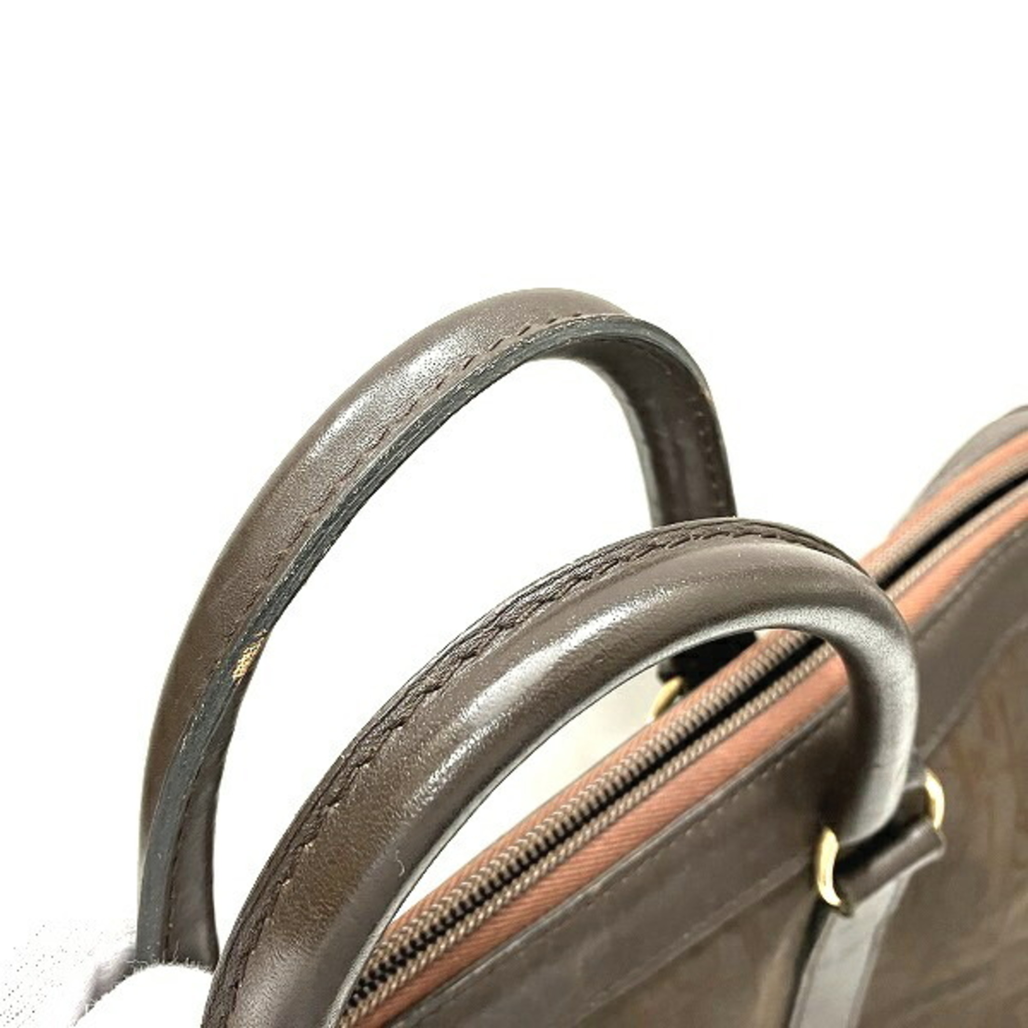 Christian Dior Dior Trotter Canvas Dark Brown Bag Handbag Unisex