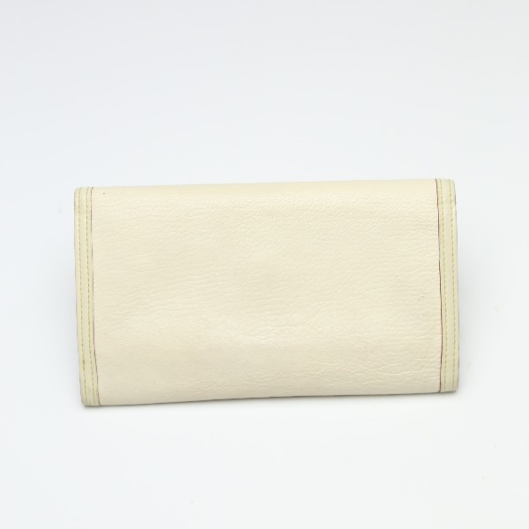 LOUIS VUITTON Trifold Long Wallet Suhari Porte Tresor International Bron M91839 Louis Vuitton White LV