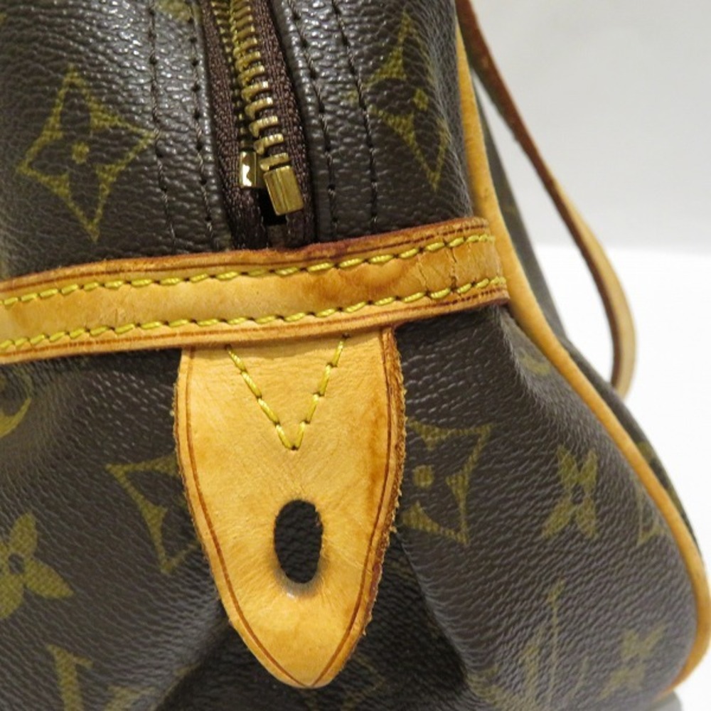 LOUIS VUITTON MONTORGUEIL PM SHOULDER BAG PURSE MONOGRAM M95565