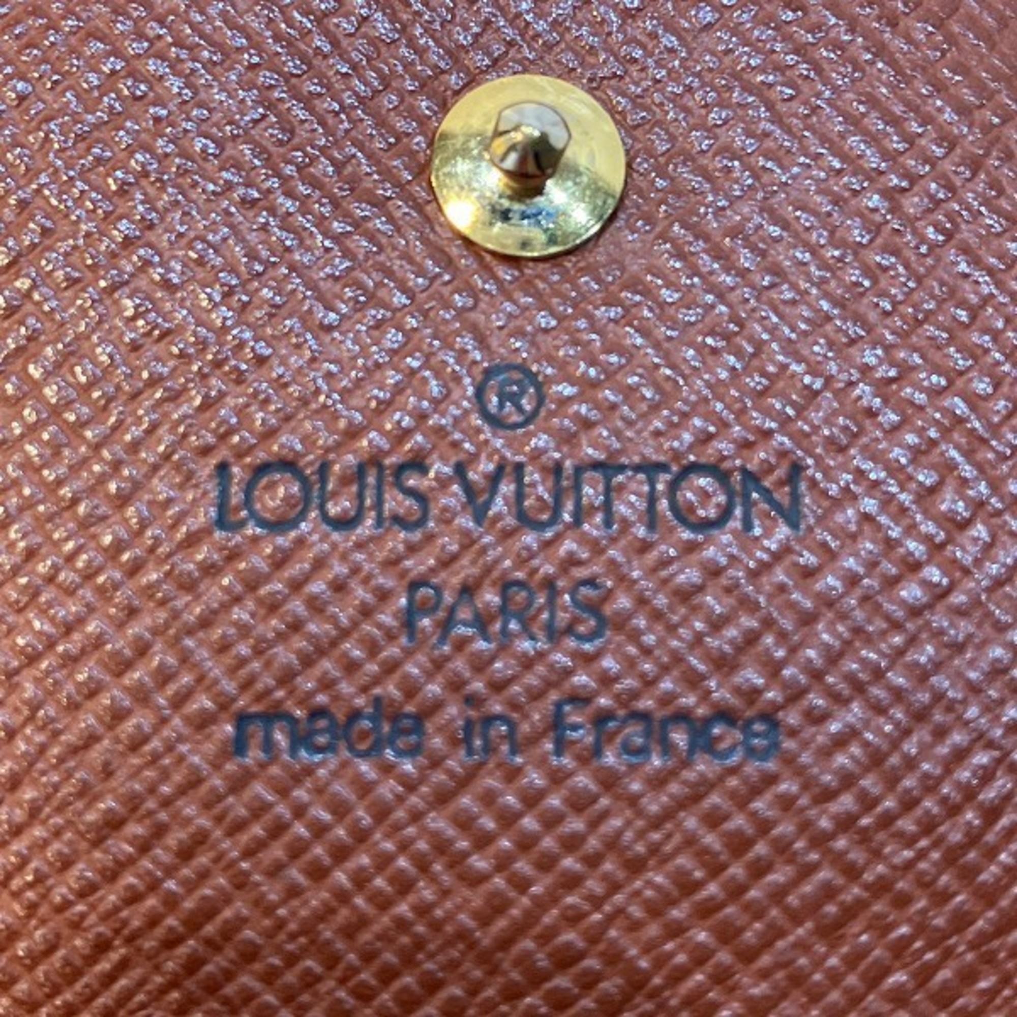 Louis Vuitton Monogram Portomone Bier Cult Credit M61652 Wallet Bifold Unisex