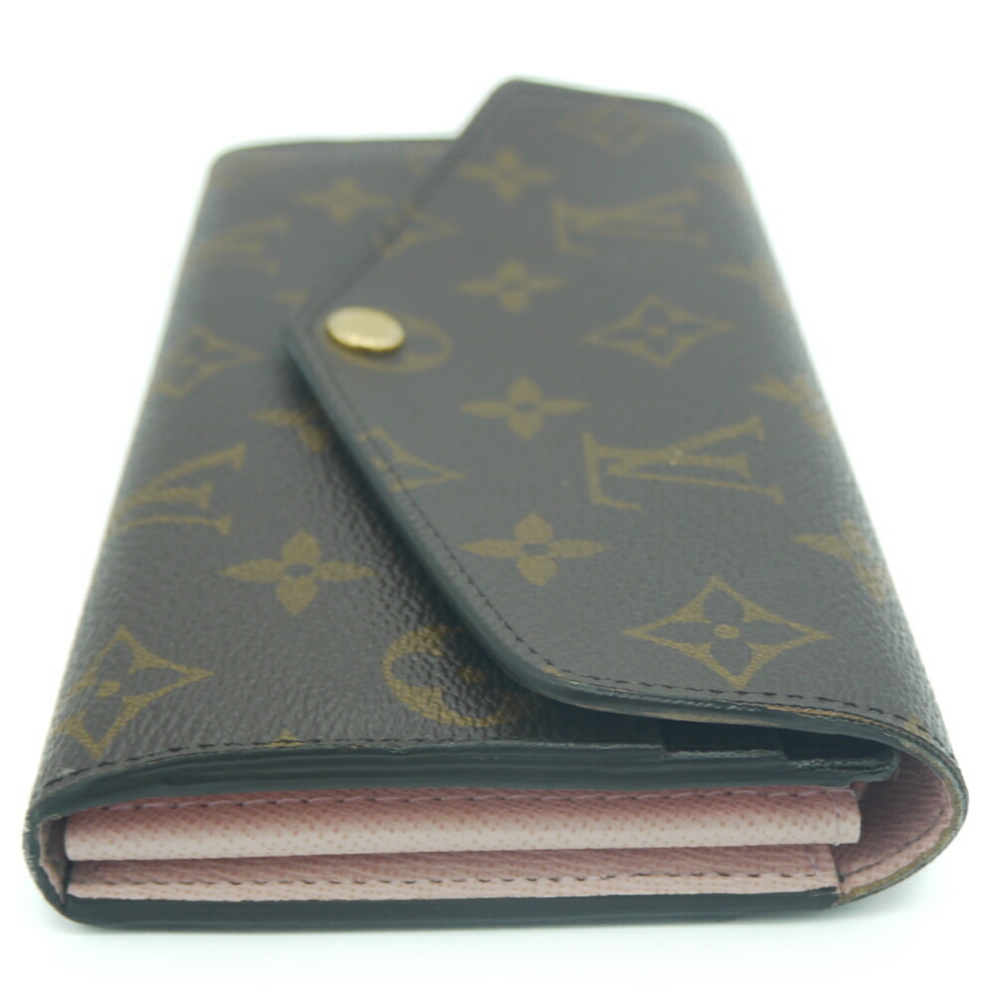 LOUIS VUITTON Long Wallet Portefeuille Sarah Monogram Rose Ballerine M62235