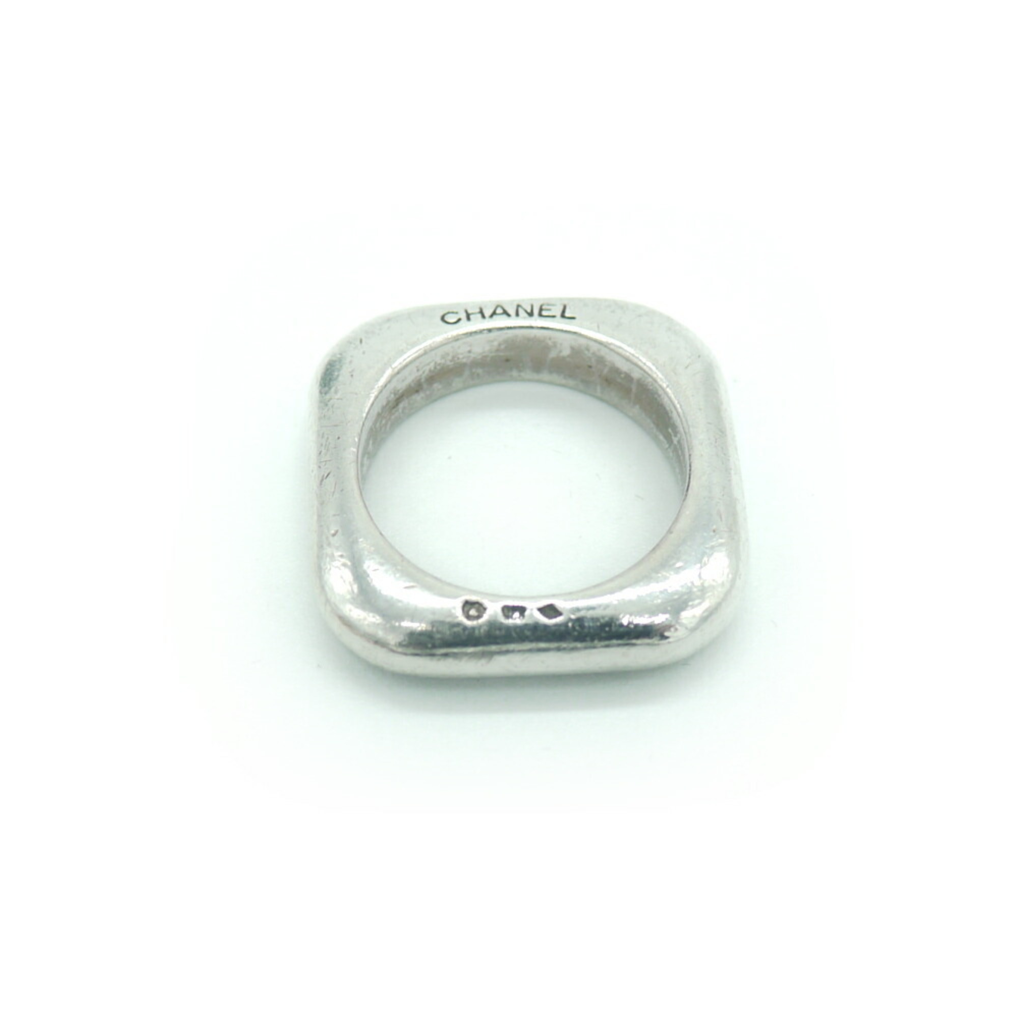 CHANEL Silver 925 Square Ring No. 15