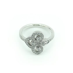 TIFFANY & Co. Tiffany Fleur de Lis Ring Pt950 Platinum Diamond No. 9