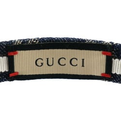 GUCCI Gucci Hair Band Other Fashion Accessories 652835 Listed Size M Eco Washed Denim Navy Headband Accessory Ornament