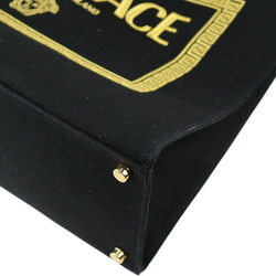 FENDI Fender Che Tote Bag 7VA558 Canvas Black Gold Versace Collaboration 2WAY Shoulder