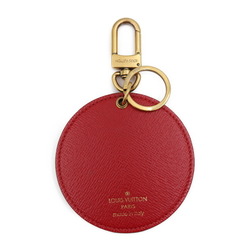 LOUIS VUITTON Portocle Illustre Keychain MP1949 Monogram Canvas Leather Brown Red Gold Hardware Kansai Yamamoto Kabuki Keyring Bag Charm Vuitton