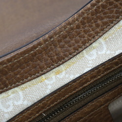 GUCCI Horsebit Shoulder Bag 338998 Leather Brown Gold Hardware One Handbag
