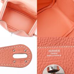 HERMES Lindy 26 Crevette Palladium hardware □Q stamp (around 2013) Ladies Taurillon Clemence bag