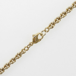 Christian Dior Dior Emblem Logo Necklace Vintage Gold Plated Women's