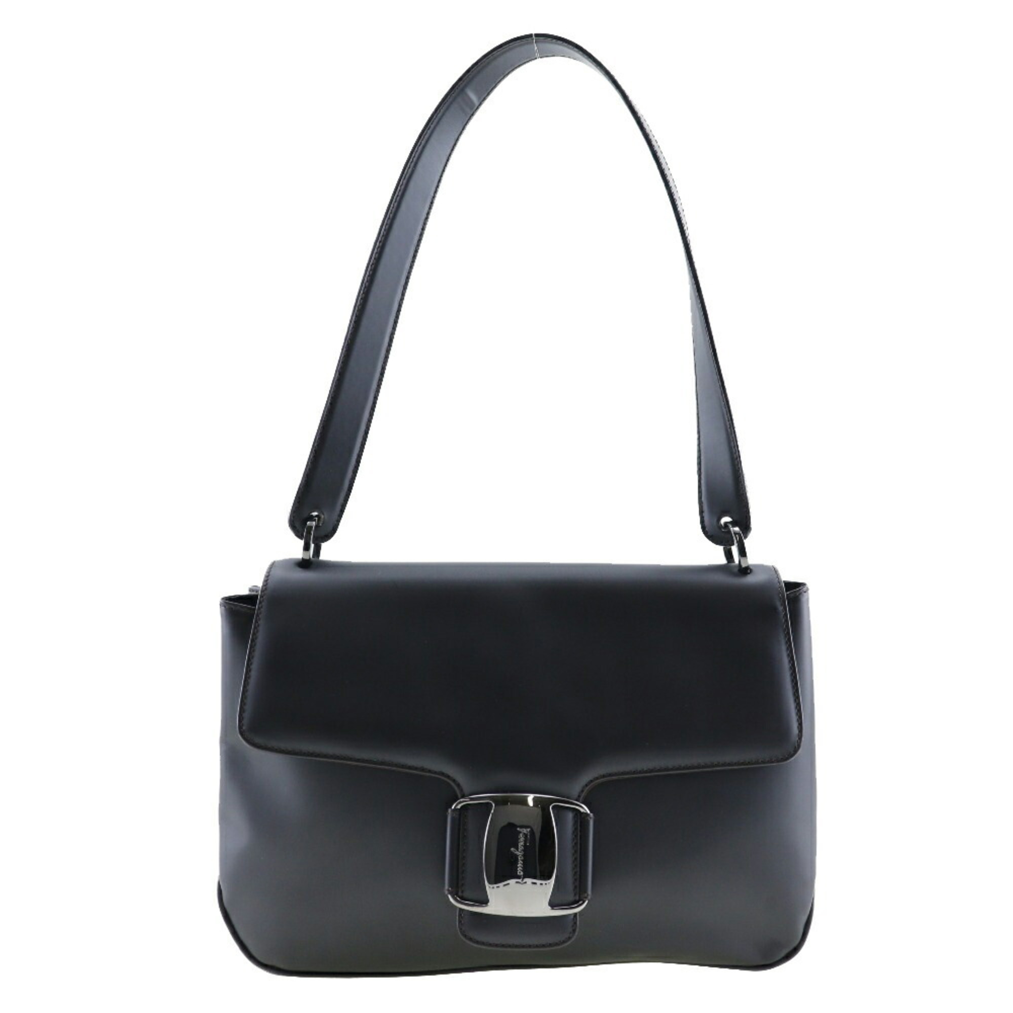 Salvatore Ferragamo One Shoulder Bag Vara 21.7643 Calf Made in