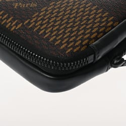 Louis Vuitton Shoulder Bag Damier Ebene Giant Double Phone Pouch N40377  Turtle