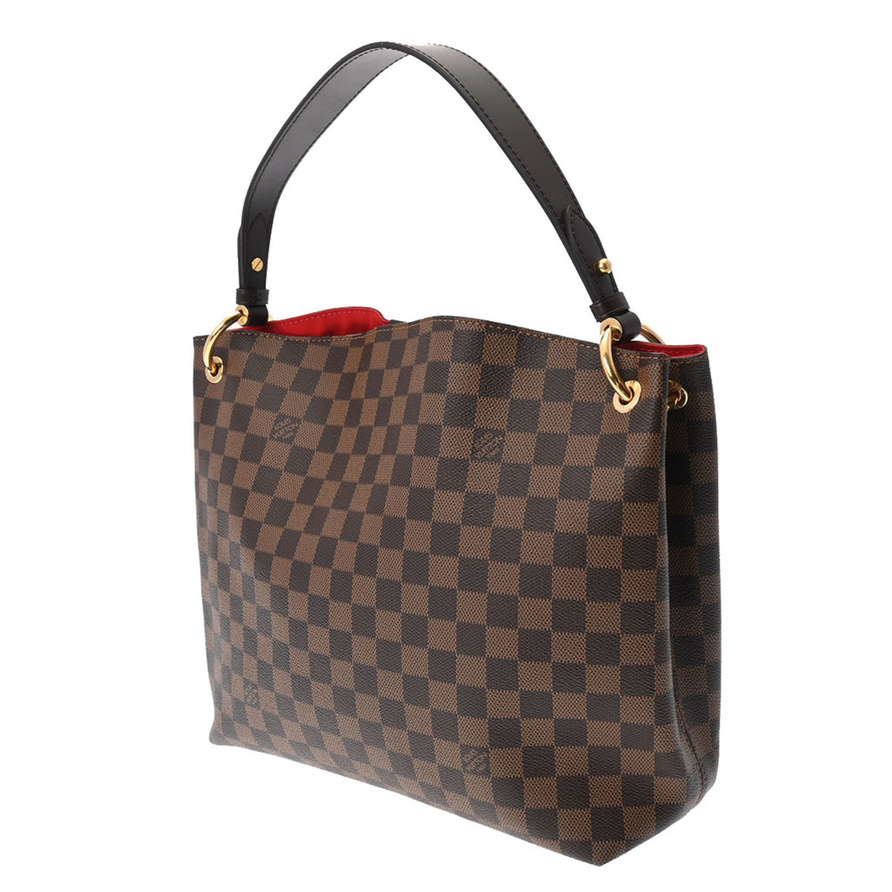 Louis Vuitton Graceful Shoulder Bag PM Brown/Black Canvas