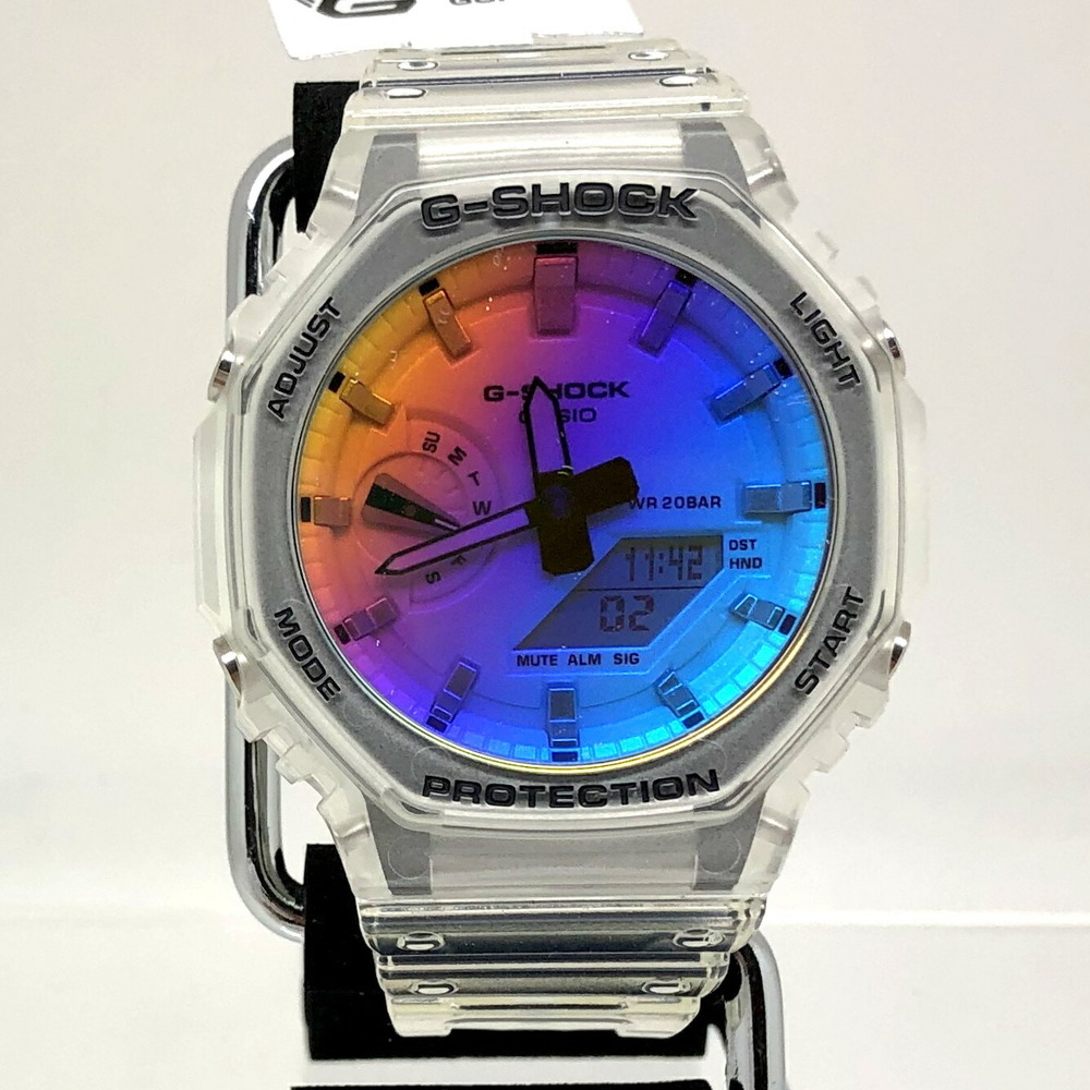 Casio G-SHOCK CASIO watch GA-2100SRS-7AJF Oak Skeleton Rainbow