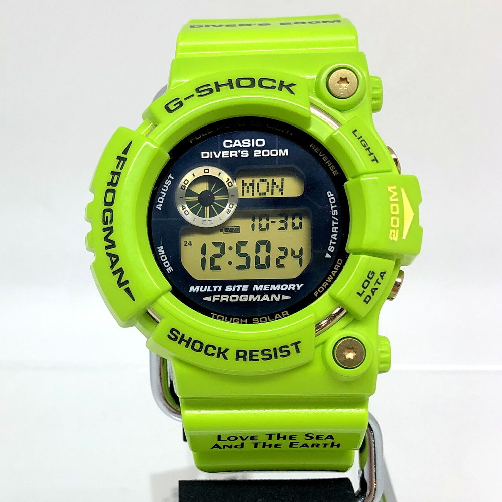 Casio G-SHOCK CASIO watch GW-200F-3JR Frogman FROGMAN Irukuji 2009 Dolphin  Whale Rain Frog Tree Leaf Lime Green Tough Solar Collection | eLADY