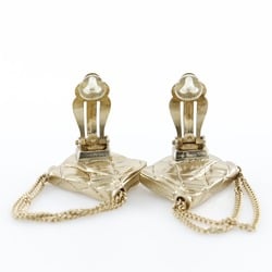 CHANEL Matrasse Earrings Gold Plated Made in France 2002 02P Women's