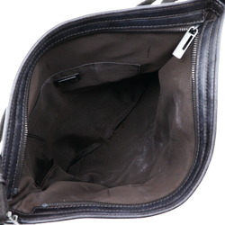 FENDI One Shoulder Bag Zucchino Canvas Made in Italy Brown Crossbody A4 Zipper Belt Unisex