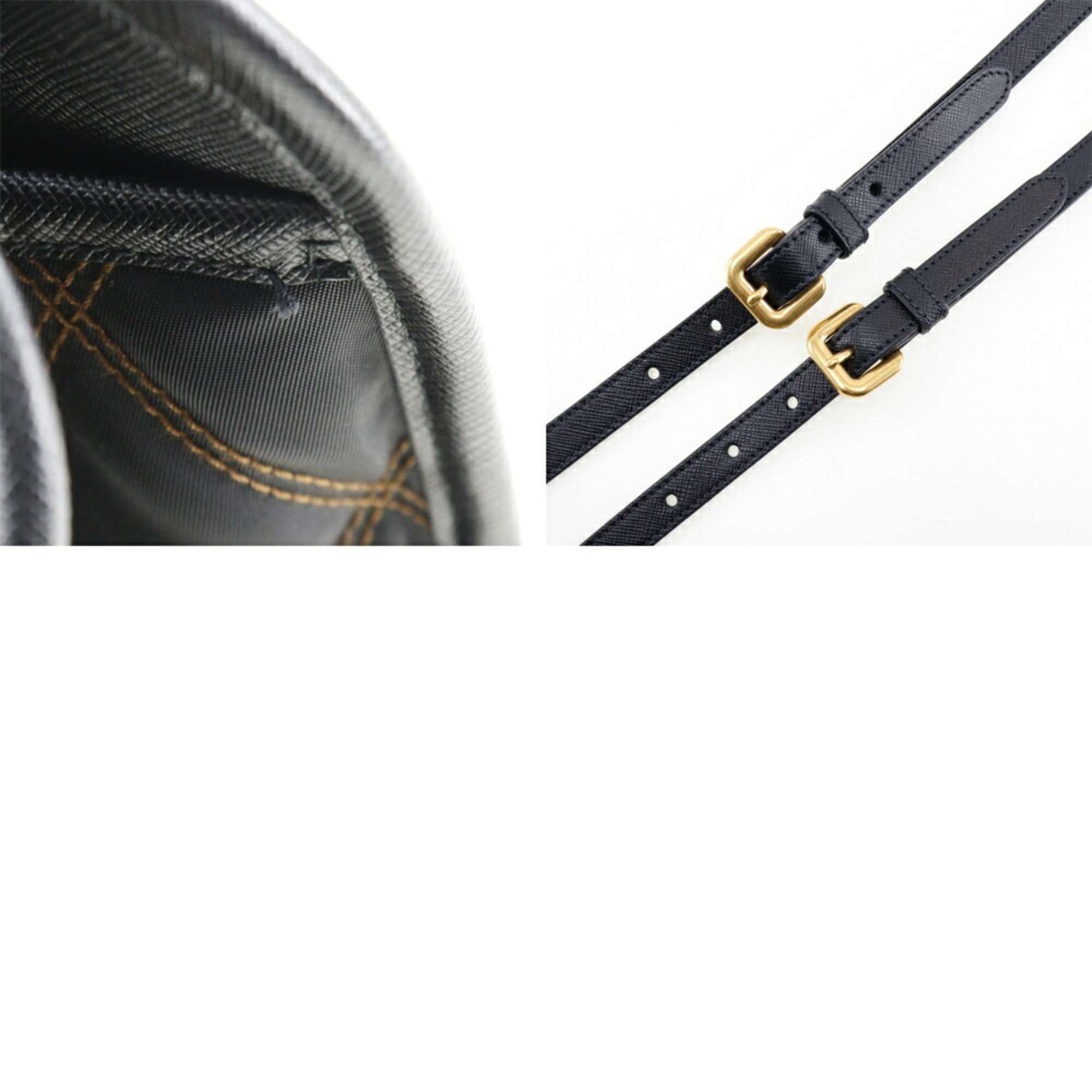 Prada PRADA Saffiano Handbag Quilted 2WAY Shoulder 1BA100 Nylon Crossbody Magnetic Type Safiano Ladies