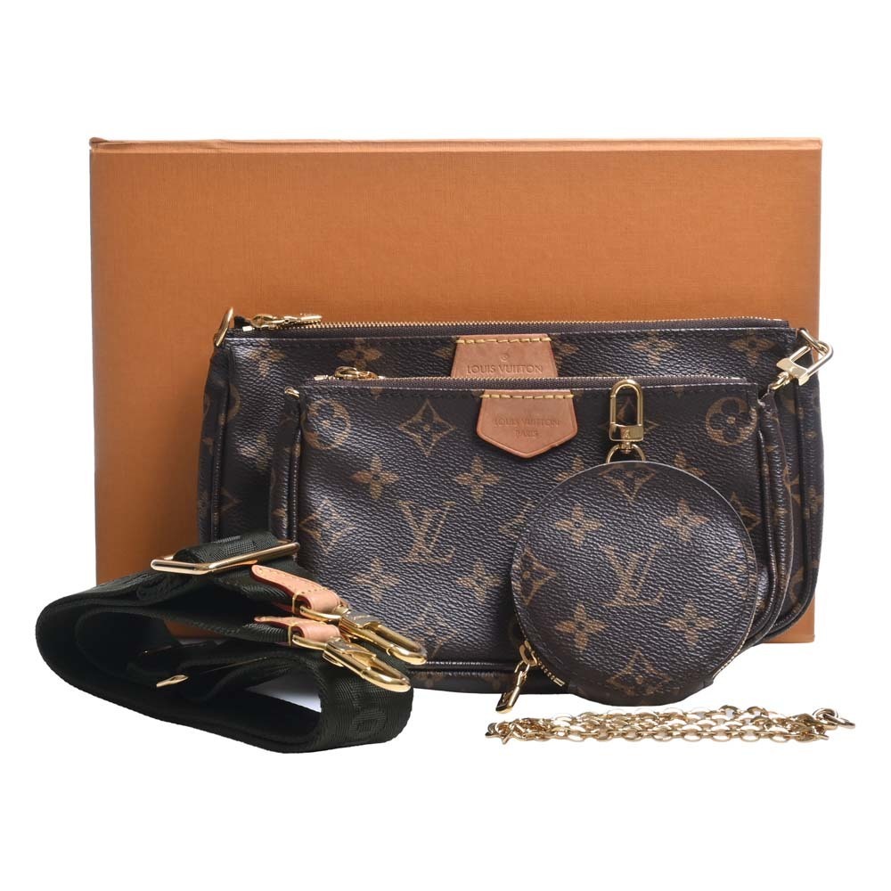 Authentic LOUIS VUITTON Monogram Multi Pochette Accessoires M44813 Shoulder  b