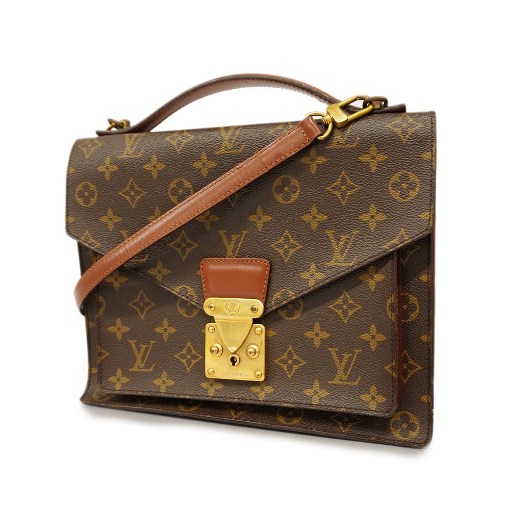 Auth Louis Vuitton Monogram 2way Bag Monceau M51185 Women's Handbag,Shoulder  Bag