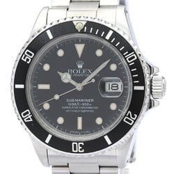 Polished ROLEX Submariner Triple Zero Steel Automatic Mens Watch 168000 BF563983
