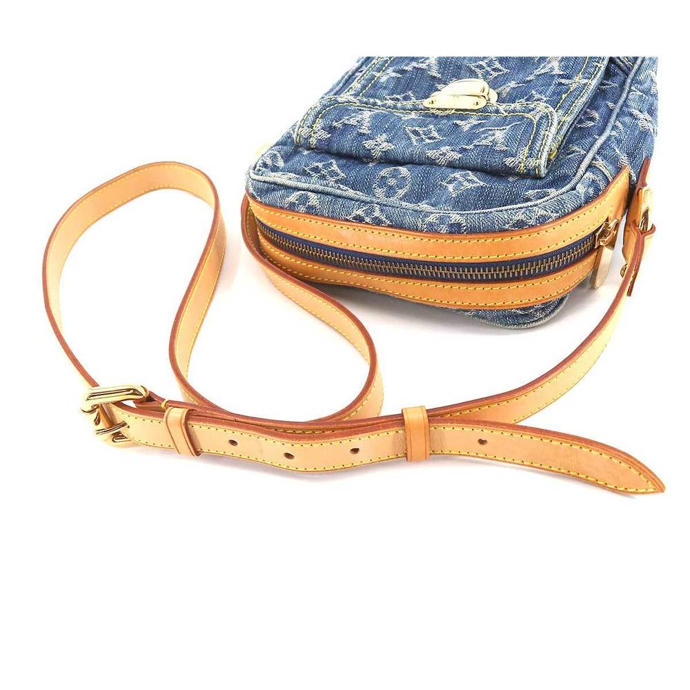 Louis Vuitton Camera Bag Crossbody Blue Monogram Denim M95348