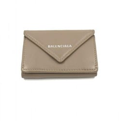 BALENCIAGA Paper Mini Wallet Mocha Beige 391446-9617 Balenciaga Trifold
