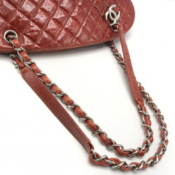 CHANEL Mademoiselle Bowling Bag Handbag Red Chanel