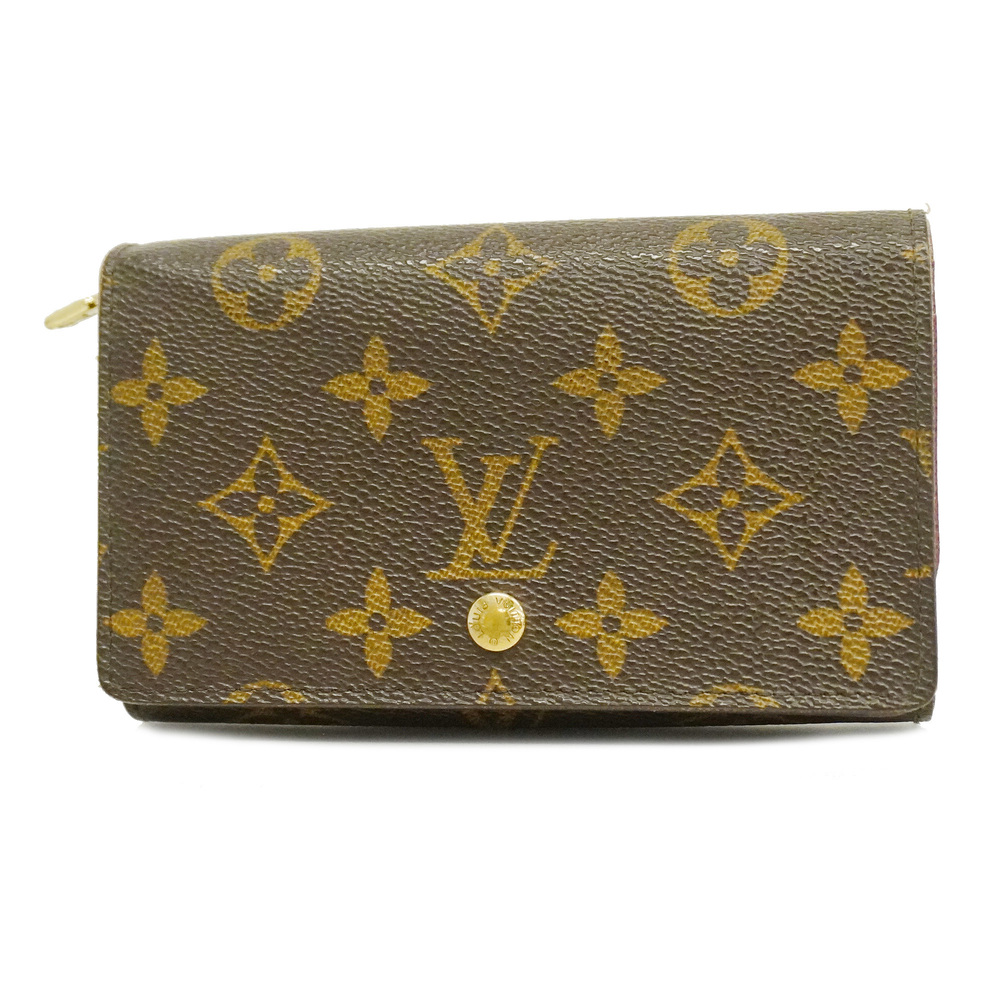 Louis Vuitton Monogram Card Holder Purse Unisex Women Men