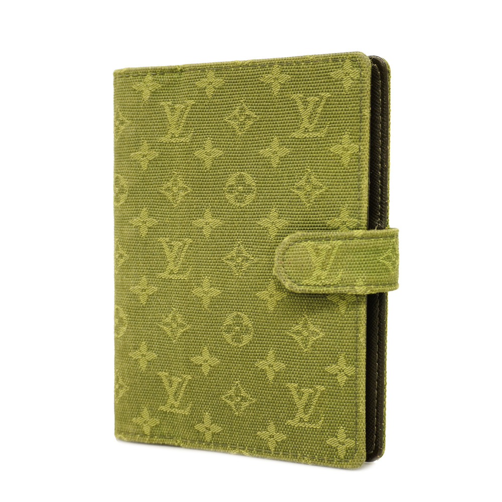Auth Louis Vuitton Planner Cover TST Khaki Notebook Cover Monogram Mini  R20914