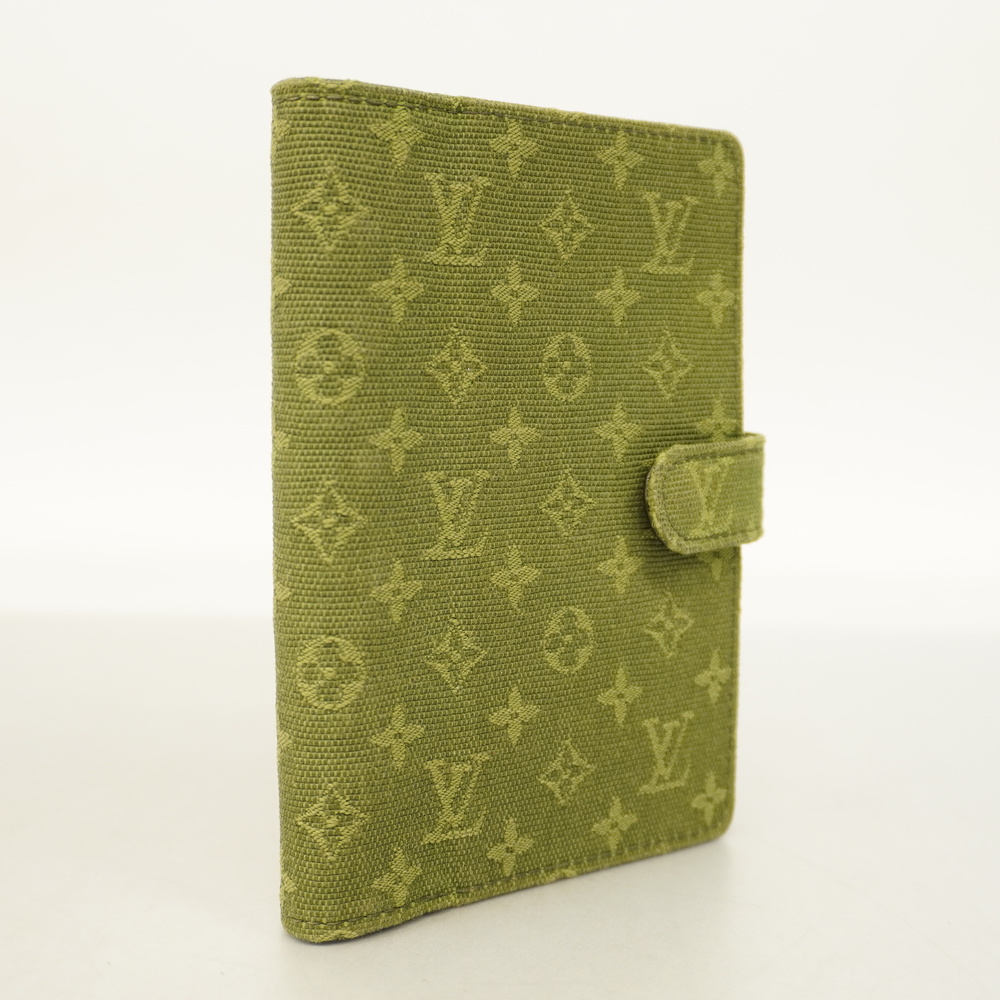 Auth Louis Vuitton Planner Cover TST Khaki Notebook Cover Monogram Mini  R20914