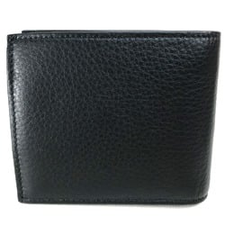 BALENCIAGA 487435 Everyday Compact Wallet Bifold Leather Unisex Black