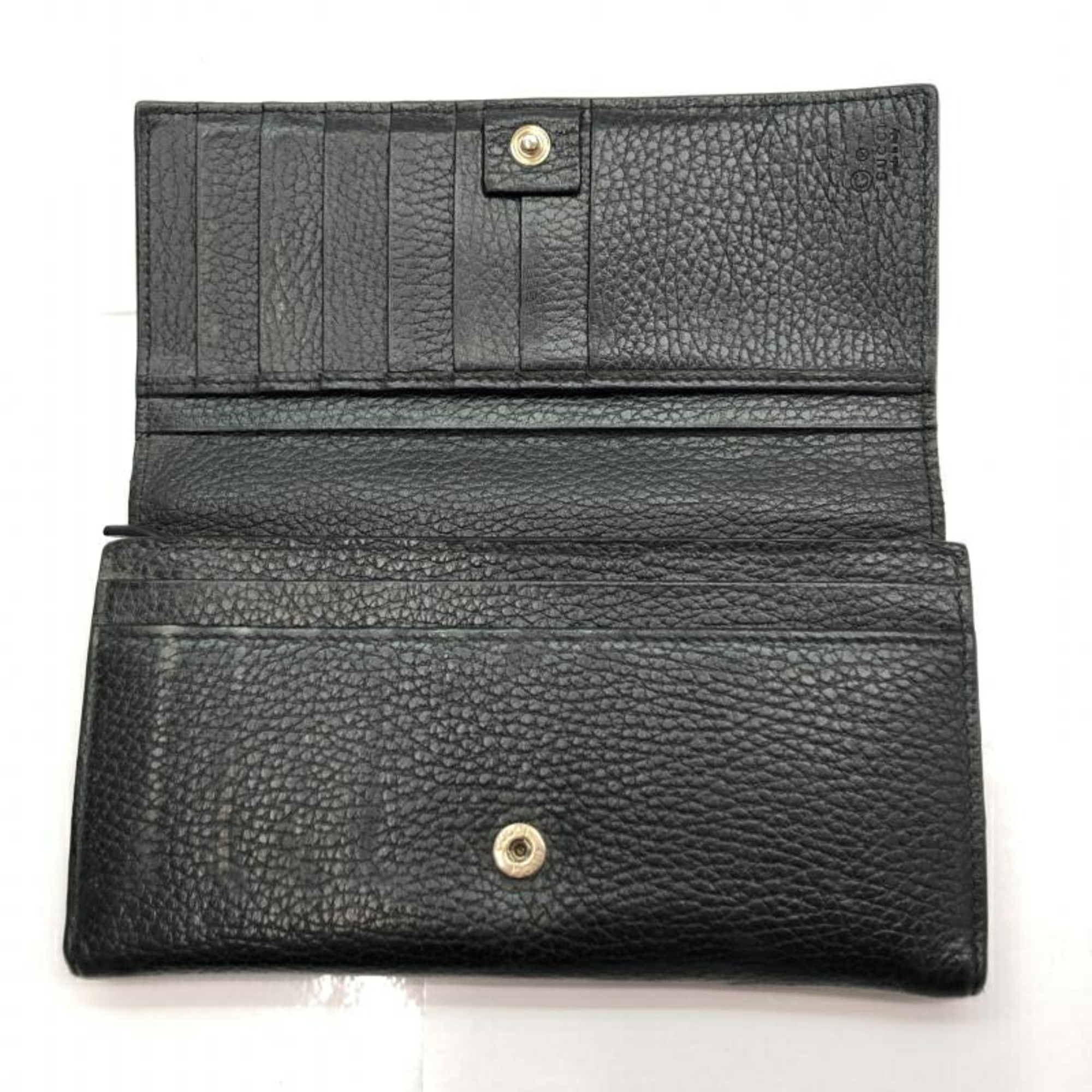 GUCCI leather long wallet Gucci