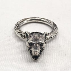 GUCCI Wolf's Head Ring #17 Gucci Silver
