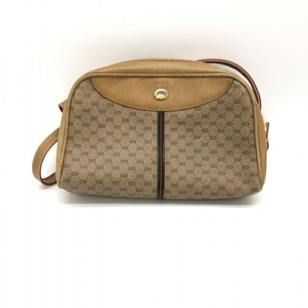 GUCCI 80S Micro GG Shoulder Bag Old Gucci Brown Beige Sherry Line | eLADY  Globazone