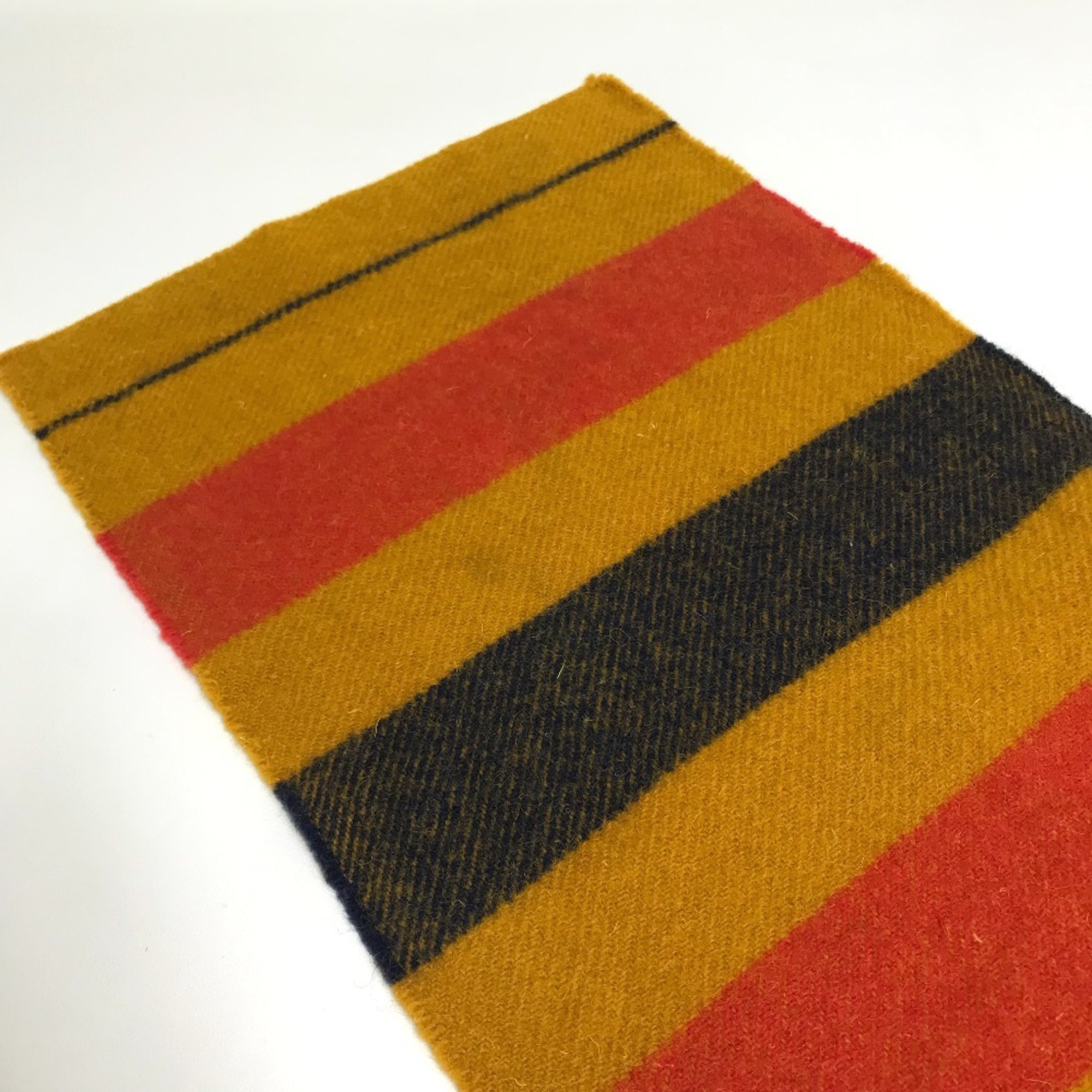 HERMES Rocaval Stole Muffler Wool Unisex Multicolor