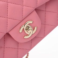 CHANEL Matelasse Flap Bag Chain Pink AS2431 Women's Lambskin Shoulder
