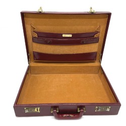 CARTIER Cartier Must Attache Case Accessory Leather Unisex Bordeaux