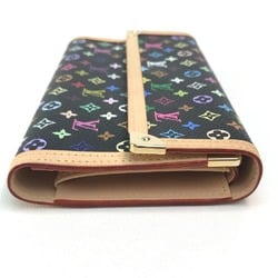 LOUIS VUITTON M92658 Monogram Multicolor Portefeuille International Long Wallet (With Coin Purse) Canvas Ladies Noir Black x