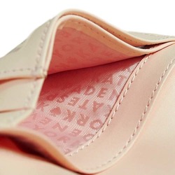 Kate Spade Bifold Long Wallet Pass Case with Zipper Pocket Pink/Beige