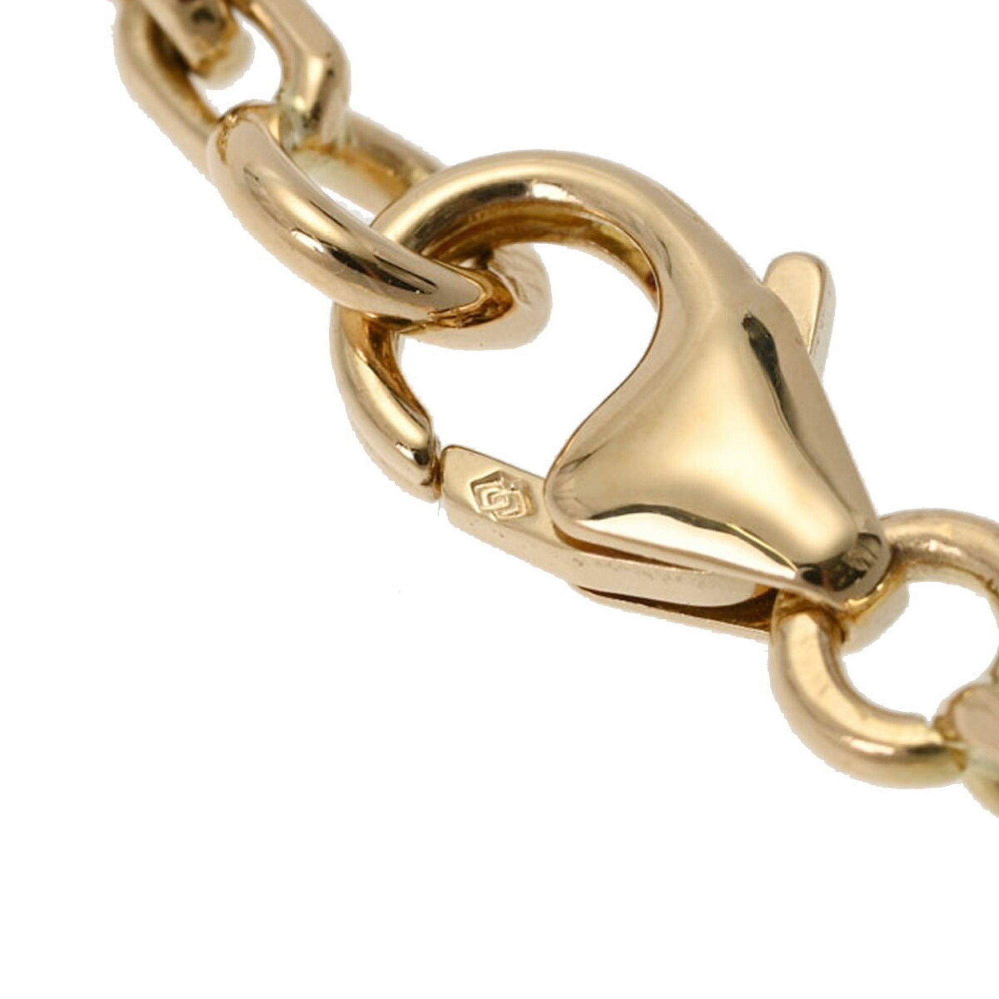 VAN CLEEF & ARPELS Alhambra Onyx 20 Motif Women's K18 Yellow Gold Necklace