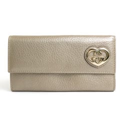 GUCCI long wallet leather gold ladies 251861