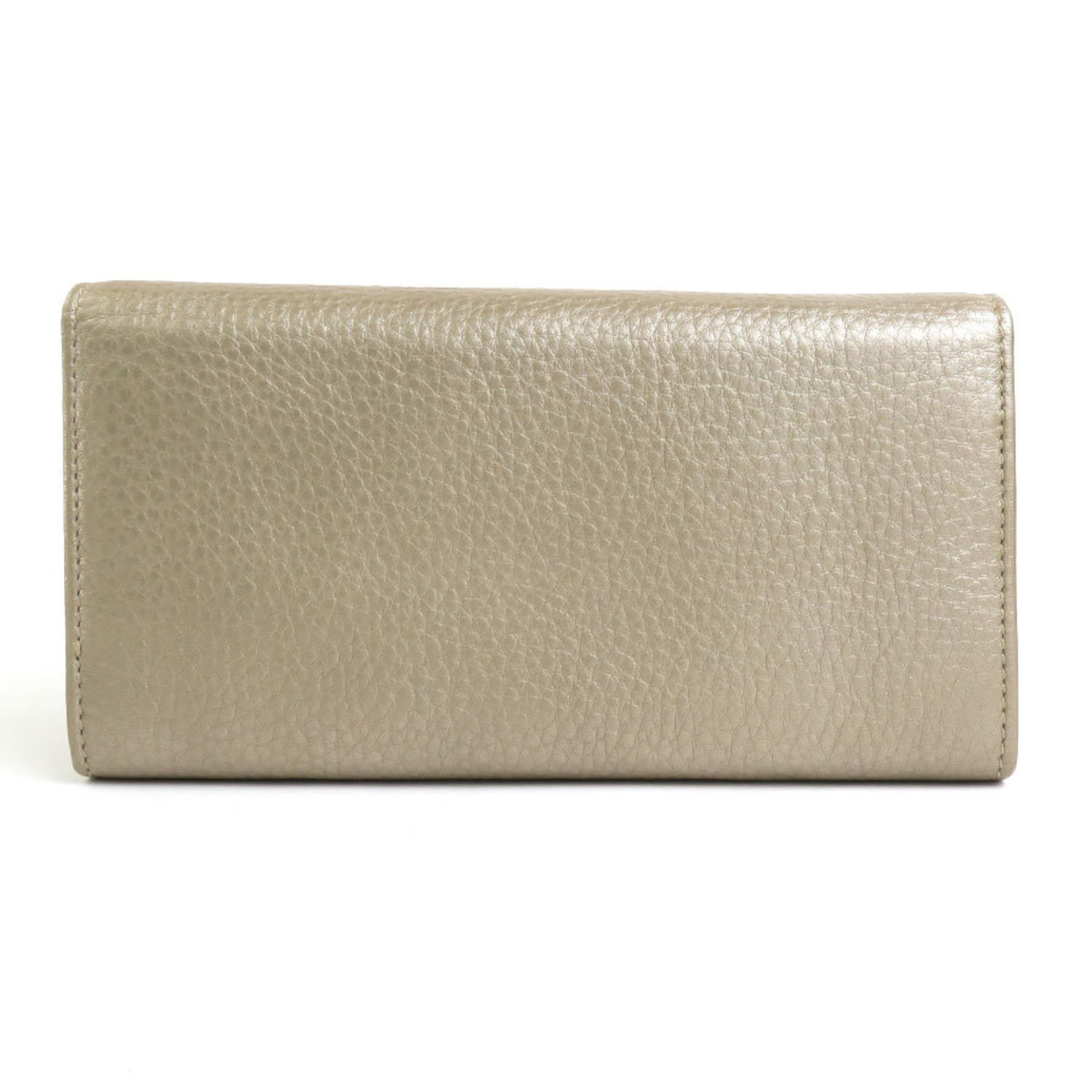 GUCCI long wallet leather gold ladies 251861