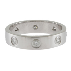 Cartier Love Full Diamond Ring No. 9 18K K18 White Gold Ladies CARTIER