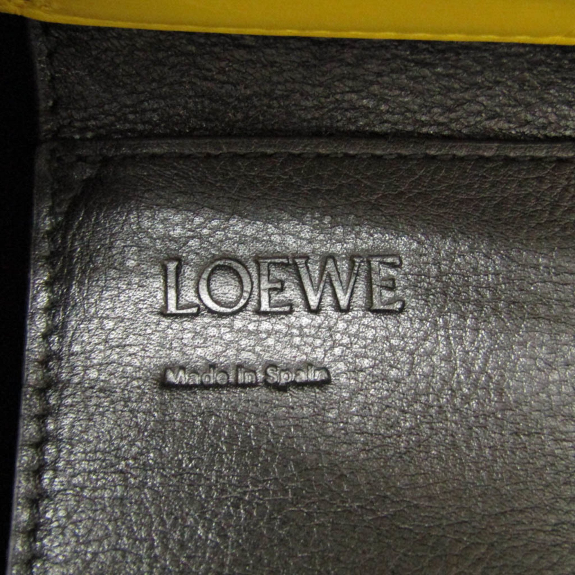 Loewe Lazo Mini Women's Leather Handbag,Shoulder Bag Yellow