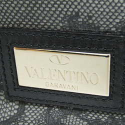 Valentino Garavani Lace Pattern BWB00092-ALVC01 Women's Leather,PVC Handbag,Shoulder Bag Black,Gray