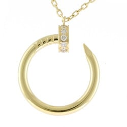 Cartier Just Ankle Diamond Necklace 18K K18 Yellow Gold Ladies CARTIER