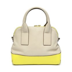 Kate Spade 2WAY Beige x Yellow Handbag with Shoulder Strap