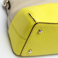 Kate Spade 2WAY Beige x Yellow Handbag with Shoulder Strap