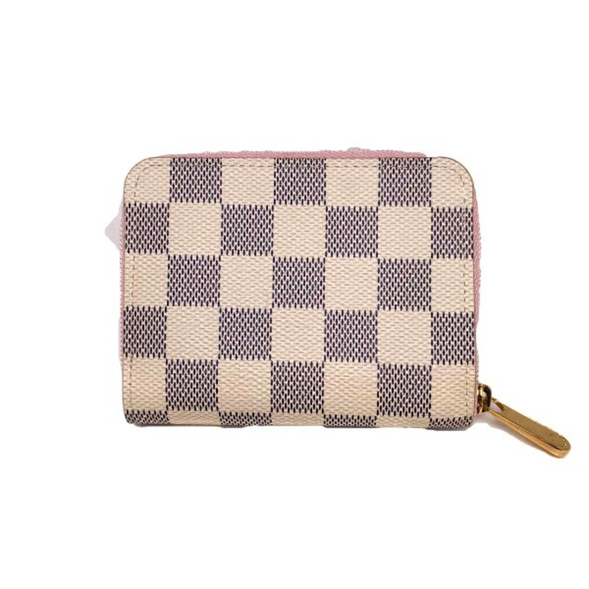 LOUIS VUITTON Zippy Coin Purse Damier Azur Round Zipper N60229 Louis Vuitton LV