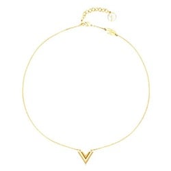 LOUIS VUITTON Essential Monogram M61083 Louis Vuitton Gold Necklace LV